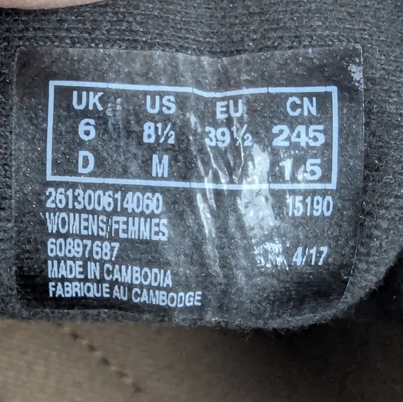 Clarks Collection Raisie Bloom Oxford Size 8.5 Black/Gray Tweed - Picture 5 of 12